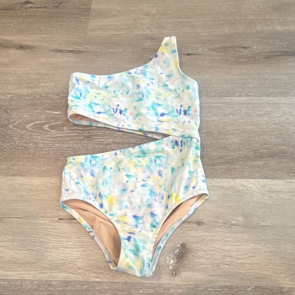crewcuts Girls One Piece Swimsuit Tie Dye Multicolor Size 6-7